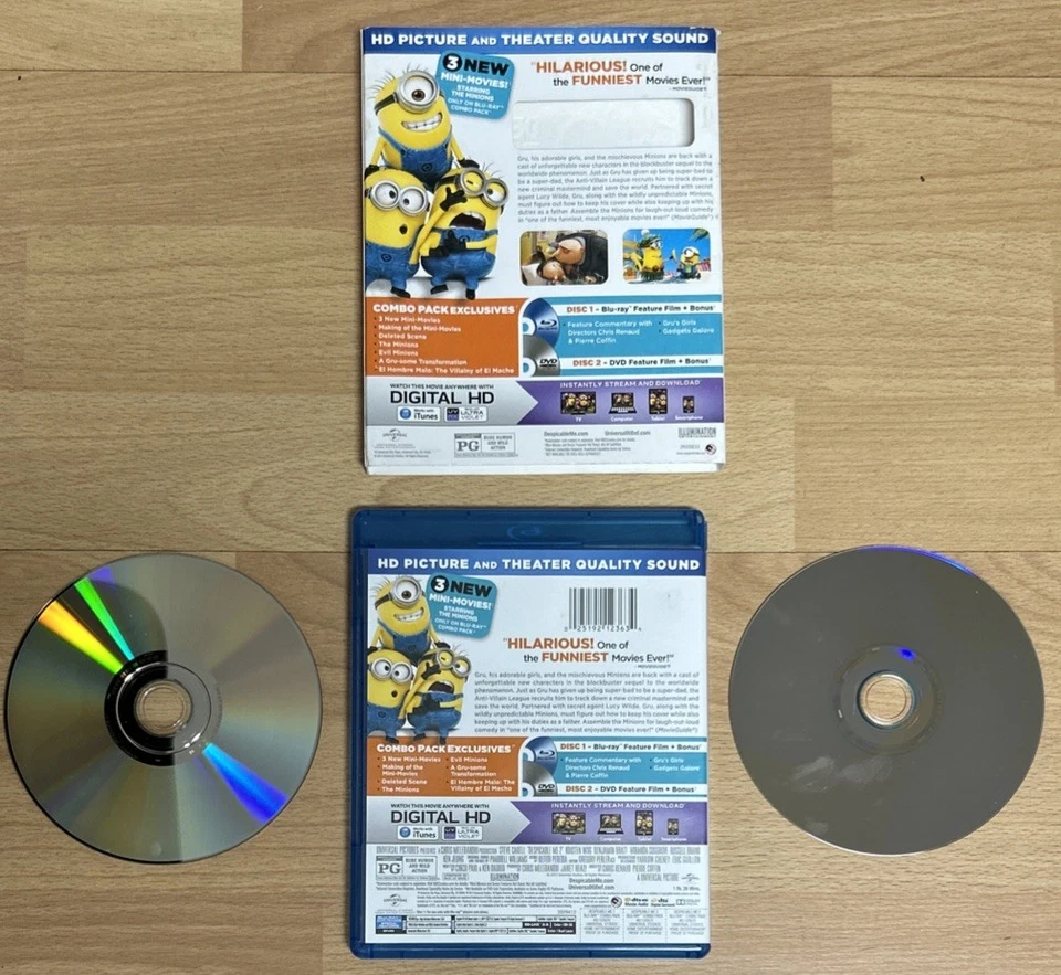 Despicable Me 2 BLU-RAY + DVD (Universal, 2013, Used) - Image 2 of 4