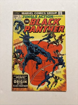 Jungle Action #8 (Marvel Comics 1974) Black Panther Origin VG+