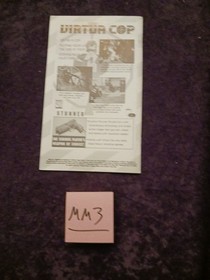 Virtua Fighter 2 for Sega Saturn User Manual Instruction Book only