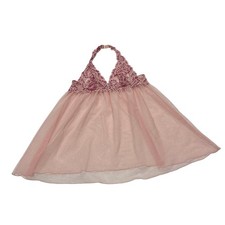 Victoria's Secret Y2k Vintage Pink Halter Lace Baby Doll Top Dainty Fairy Medium