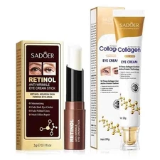 SADOER Retinol Collagen Eye Skin Care Sets Anti Dark Circles Moisturizing Kit