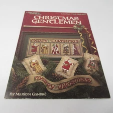 Leisure Arts Counted Cross Stitch Pattern Leaflet 743 Christmas Gentlemen Santa