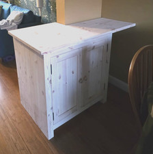 HANDMADE SOLID PINE ALCOVE MADE TO MEASURE UTILITY CUPBOARD