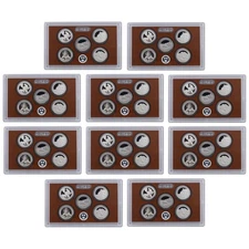 2012 S Proof Parks Quarter Set 10 Pack ATB No Boxes or COAs 50 CN-Clad Coins