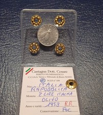 2 Lire 1958 Fdc RR Olivo appraisiata PIN Italian Republic 