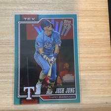 2026 Topps Series 1 #98 Josh Jung Aqua Rainbow Foil Parallel B-23