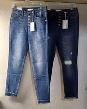 2 NEW VERVET LosAngeles Haylie High-Rise Skinny Jeans, Denim Pants NWT size 29