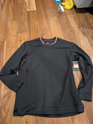 Nike Dri-Fit Basketball Vibe Men Sweatshirt Black AJ3533 011 Loose Fit 