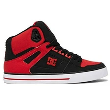 DC Shoes Men's Pure High-Top Shoes Firey Red/White/Black - ADYS400043-FWB, Fiery