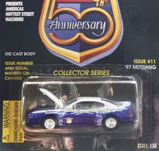 Racing Champions 97 1997 Ford Mustang Hot Rod Magazine 50th Ann Collectible Car