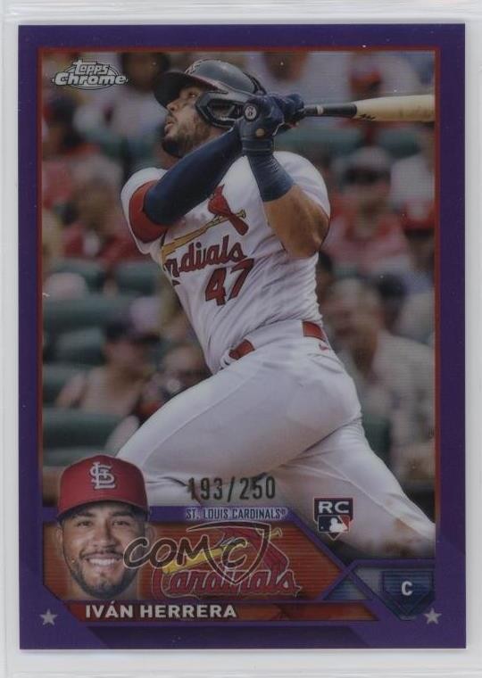 2023 Topps Chrome Purple Refractor 193/250 Ivan Herrera Iván Herrera #177 0z80