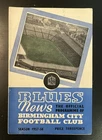 1957 - 1958  Birmingham  v  Barcelona Spain Inter - Cities Fairs Cup Semi-final