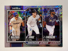 2026 Topps Series 1 - AL Leaders Raleigh, Judge, Caminero #38 Sandglitter