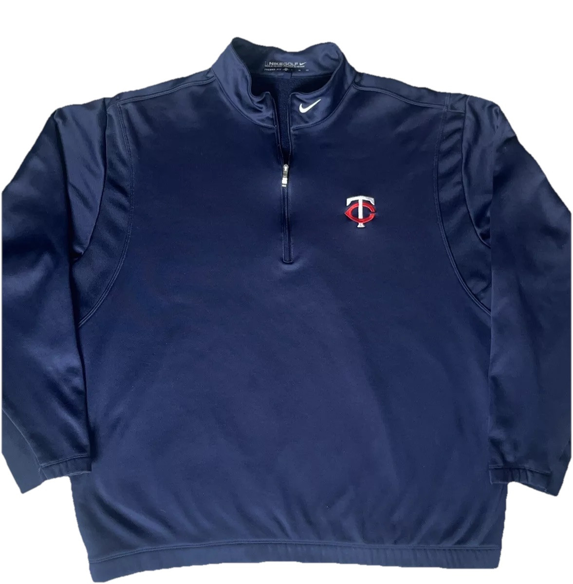 Nike Golf Therma-Fit Minnesota Twins Men’s  XL 1/4 Zip Pullover Sweatshirt Blue thumbnail 2