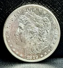 1879 S BU MS+++ GORGEOUS FROSTY WHITE BEAUTY RARE MORGAN SILVER DOLLAR