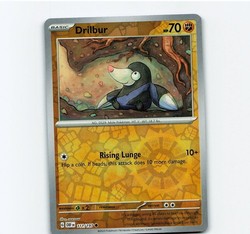 Drilbur 111/197 Reverse Holo Common Obsidian Flames Pokemon TCG