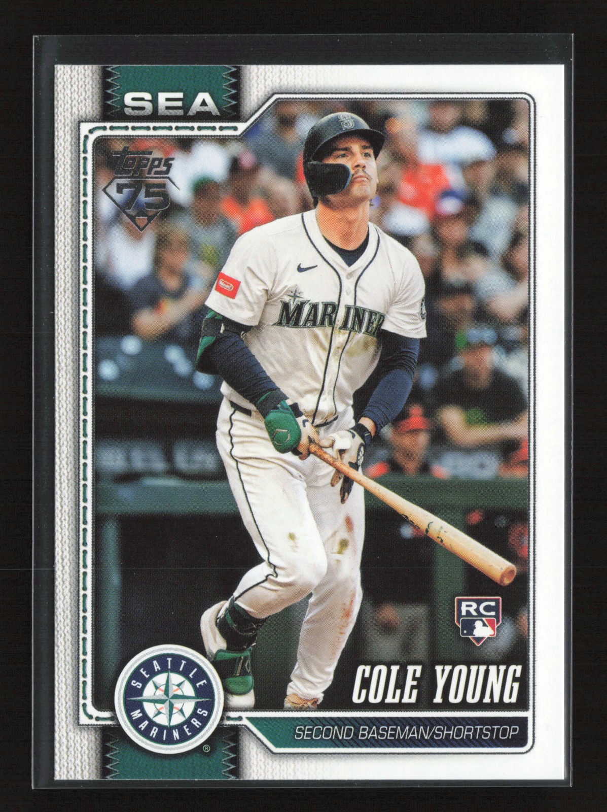 2026 Topps #129 Cole Young Seattle Mariners Rookie