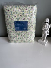 Large John Lewis Liberty Lodden Flower Linden Green Pencil Pleat Lined Curtains