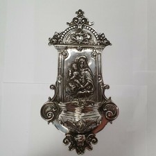 wundersch&ouml;nes Weihwasserbecken Silber 800 punziert Pforzheim Steinmeyer H.
