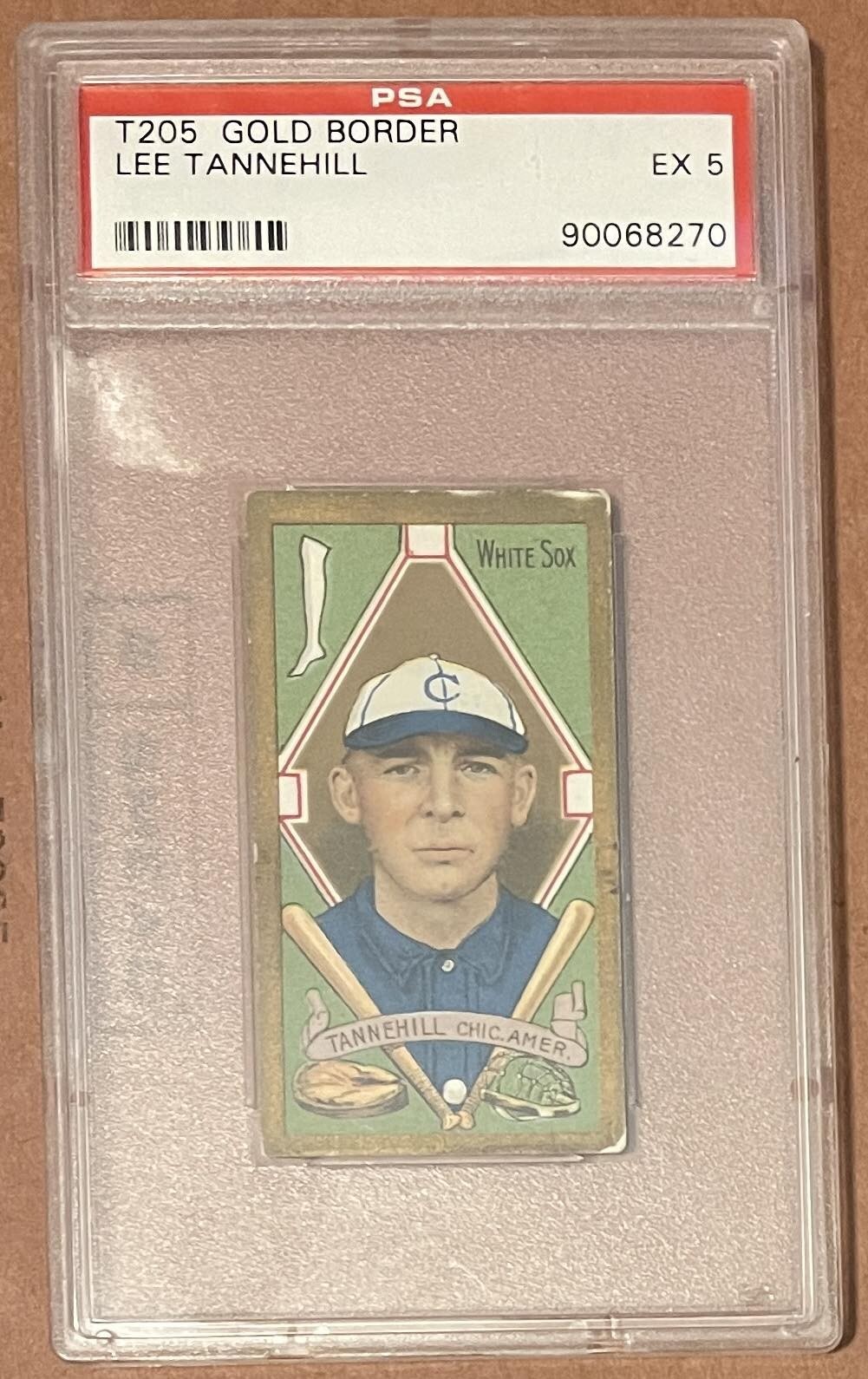 1911 T205 Lee Tannehill, PSA 5! Great Condition! High Grade! Buy It Now!