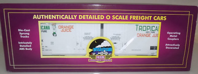 MTH Trains Tropicana - White 50' Double Door Plugged Box Car Item #20-93487