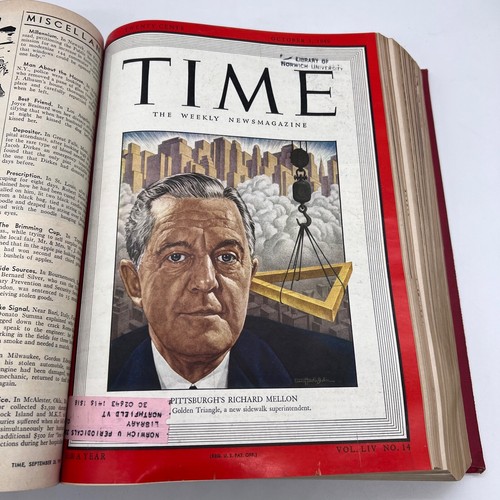 1949 Time Magazine Red Bound Richard Neutra Raymond Loewy Stan Musial July-Dec - Picture 19 of 24