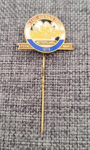 AUSTRALIA ORIENTAL CRUCERO PAÍSES BAJOS MARINA REAL 1979 ESMALTE PIN INSIGNIA - Imagen 1 de 2