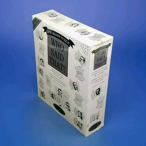 BGI Who Said That? Puzzle Game 1994 Jigsaw Puzzle ~ New - Picture 2 of 6
