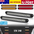 <!--F#f_0-->15 LED Tail Light Sequential Indicator Brake Reverse Warning Strobe Slim Strip<!--F/-->