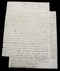 CIVIL WAR HILTON HEAD SOUTH CAROLINA  47TH NEW YORK OFFICER LETTER 1862