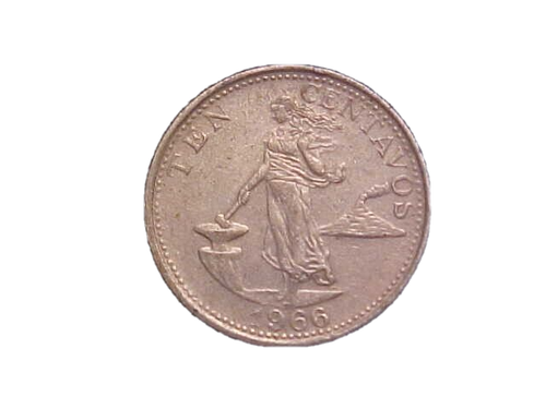 1966 Filippine 10 Centavos KM# 188 - Moneta da collezione Circ molto bella - d9650xux - Foto 1 di 2