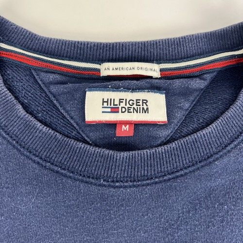 Suéter Jersey Vintage Tommy Hilfiger Denim Nueva York Azul Marino Talla Para Hombres UK M - Imagen 2 de 5