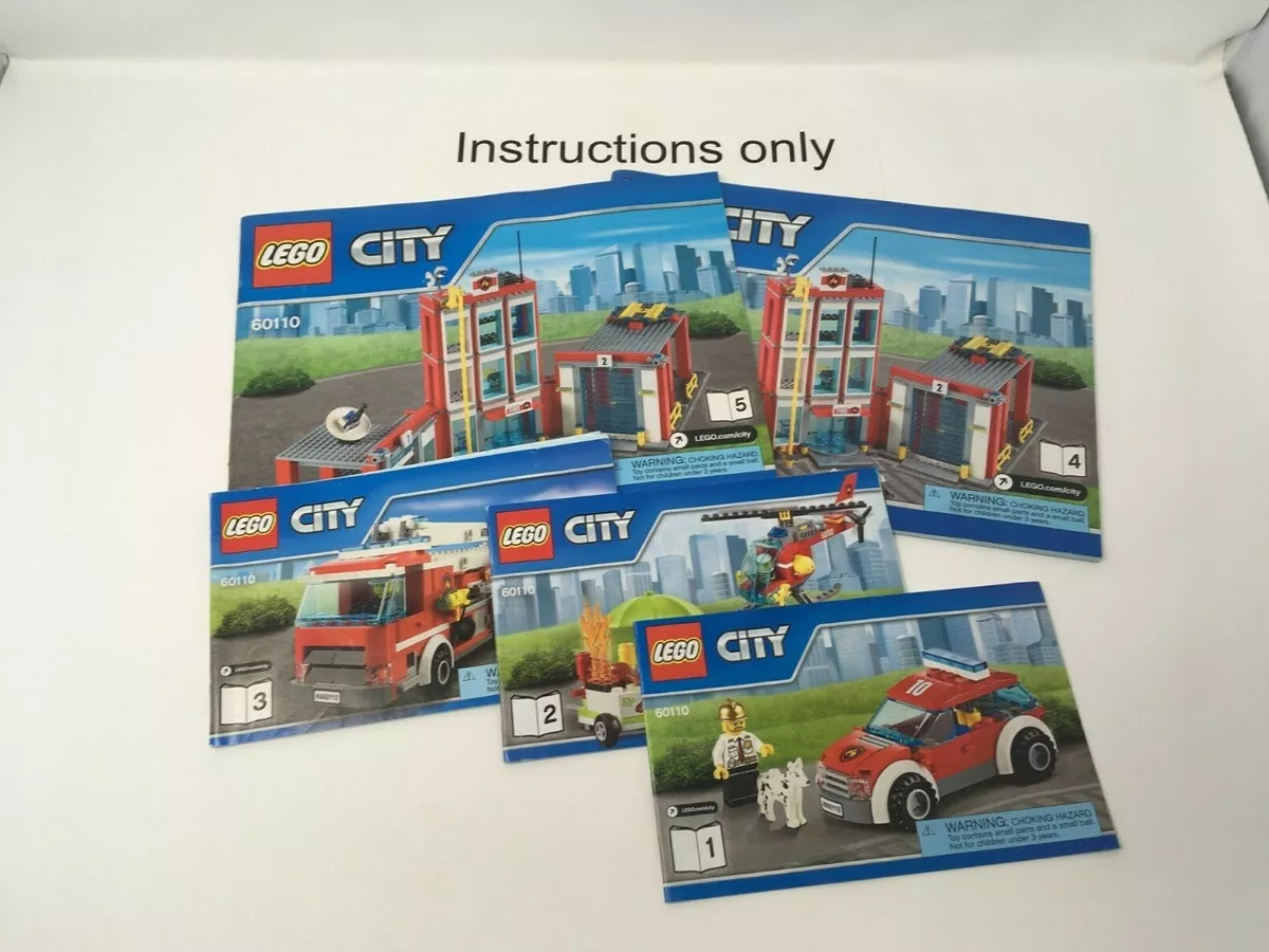 instructions books Lego 60110 Fire Station town city firefighter | eBay