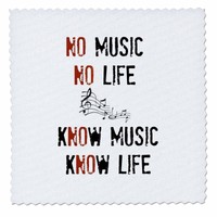 3drose No Music No Life Know Music Know Life Picture Of Music Notes - Quilt S... on sale 3drose No Music No Life Know Music Know Life Picture Of Music Notes - Quilt S... on sale