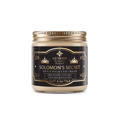 100% Authentic Genesis Solomon's Secret 4oz Men'sWild Yam Cream- Live Big!
