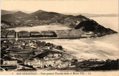 CPA AK SAN SEBASTIAN Gesamtansicht vom Monte Ulia SPANIEN (673865)
