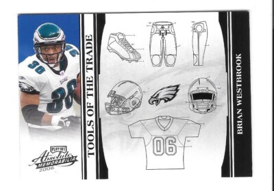 2006 ABSOLUTE NFL FOOTBALL #TOT-23 BRIAN WESTBROOK /50 TOOLS OF THE TRADE,EAGLES