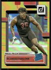 2022 Donruss #386 DeAngelo Malone Premium Press Proof