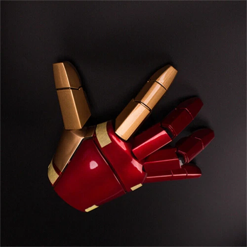 1:1 Replica Avengers Iron Man MK42 Hand Palm LED Gloves Cosplay Prop Xmas Gift - Picture 10 of 11