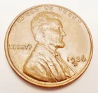 1936 D Lincoln Wheat Cent / Penny  AVE CIRCULATED  **FREE SHIPPING**