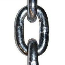 1/4" x 141 ft Bulk Grade 43 Zinc Plated High Test Chain 2,600 lb Rigging .250"