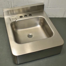 Acorn Dura-Ware Lavatory Sink 1953-1-09-GT-H34, Stainless Steel, 18" x 22"