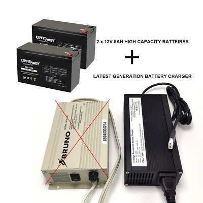 #ad New Charger with 2 New Batteries for Bruno StairLifts SRE and CRE Replacement $98.50