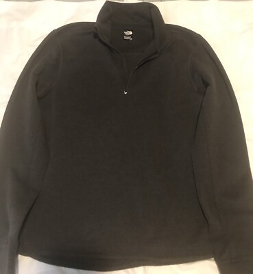 The North Face Mens Fleece Pull Over, Zipper In Front. Size(sm). Great Cond