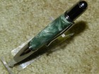 Gatsby Twist Pen with Green Swirl Body with Gun Metal & Chrome Trim — photo 5