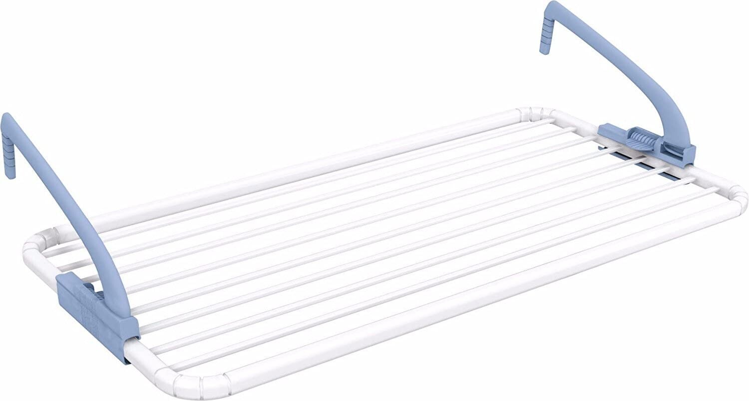 Stendibiancheria Stendino Balcone Vasca da bagno Regolabile L 100 cm Resina GIMI