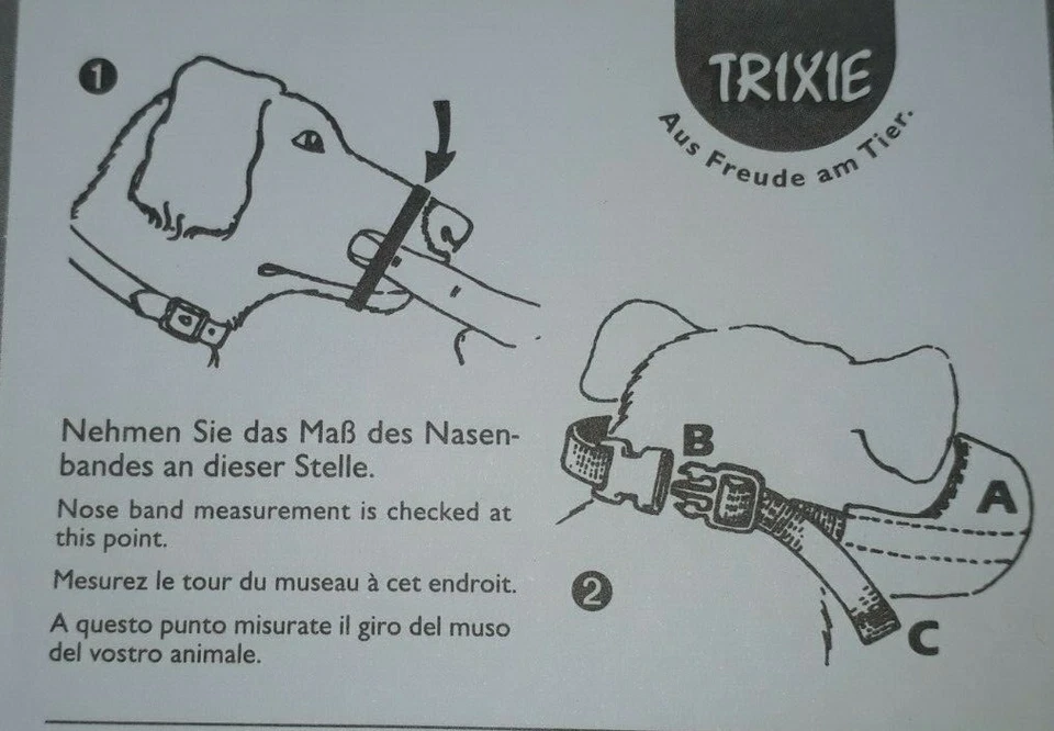 Nylonmaulkorb mit Netzeinsatz Maulschlaufe Maulkorb Soft verstellbar Gr. XS - XL - Bild 2 von 4