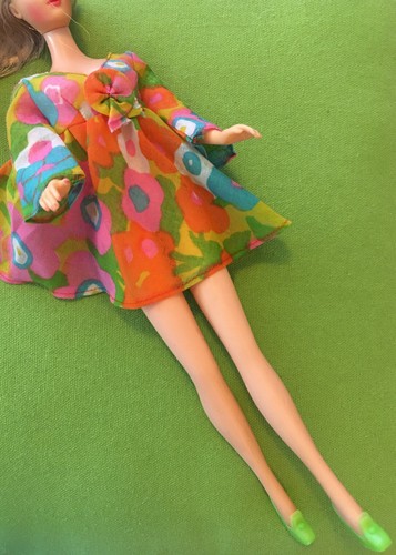 Vintage Barbie 1970 Mod Minikleid ""Flower Wower"" Outfit # 1453 ~ NEUWERTIG! Keine Puppe - Bild 2 von 5