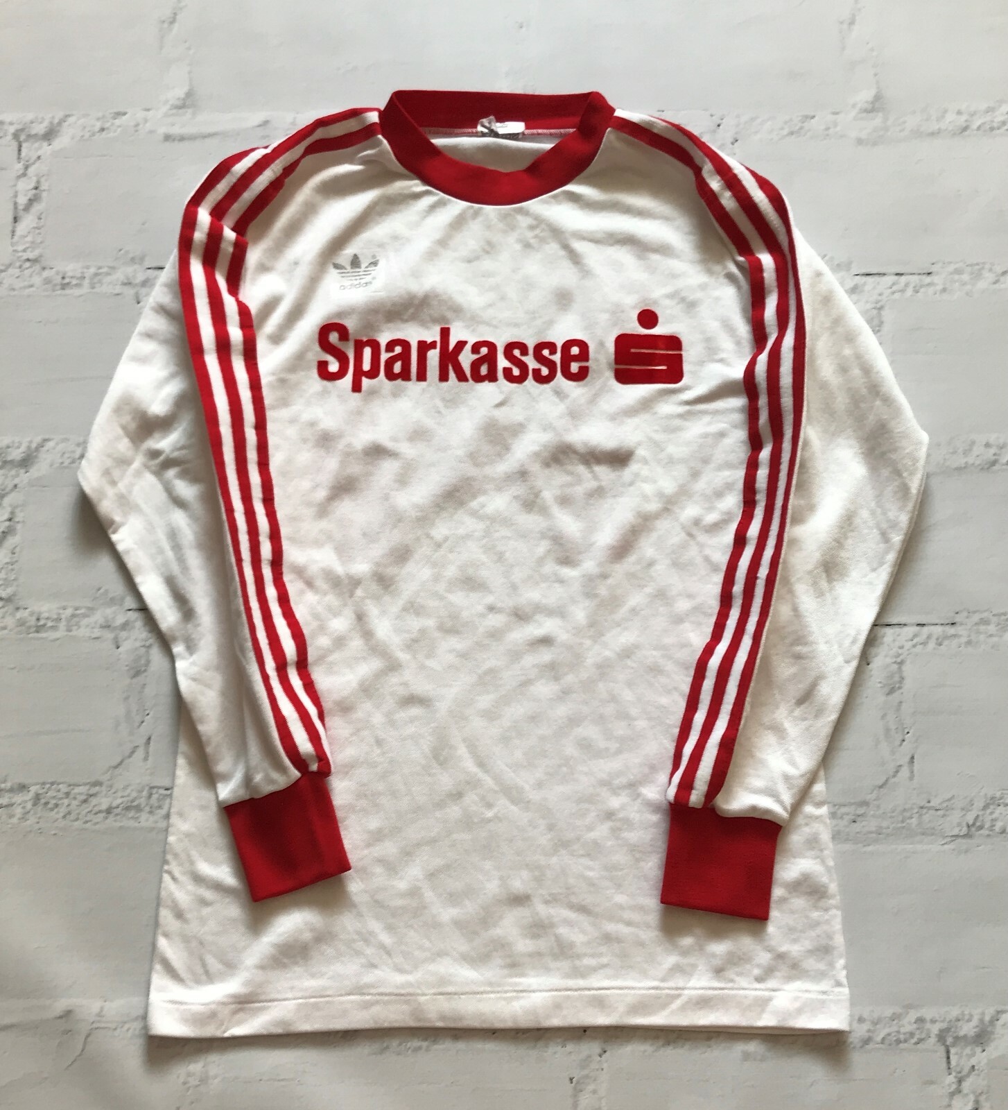 Adidas Vintage 80's Shirt Jersey Made in West Germany size M #14
