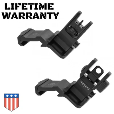 UTG 45 DEGREE ANGLE FLIP UP ALUMINUM SIGHTS